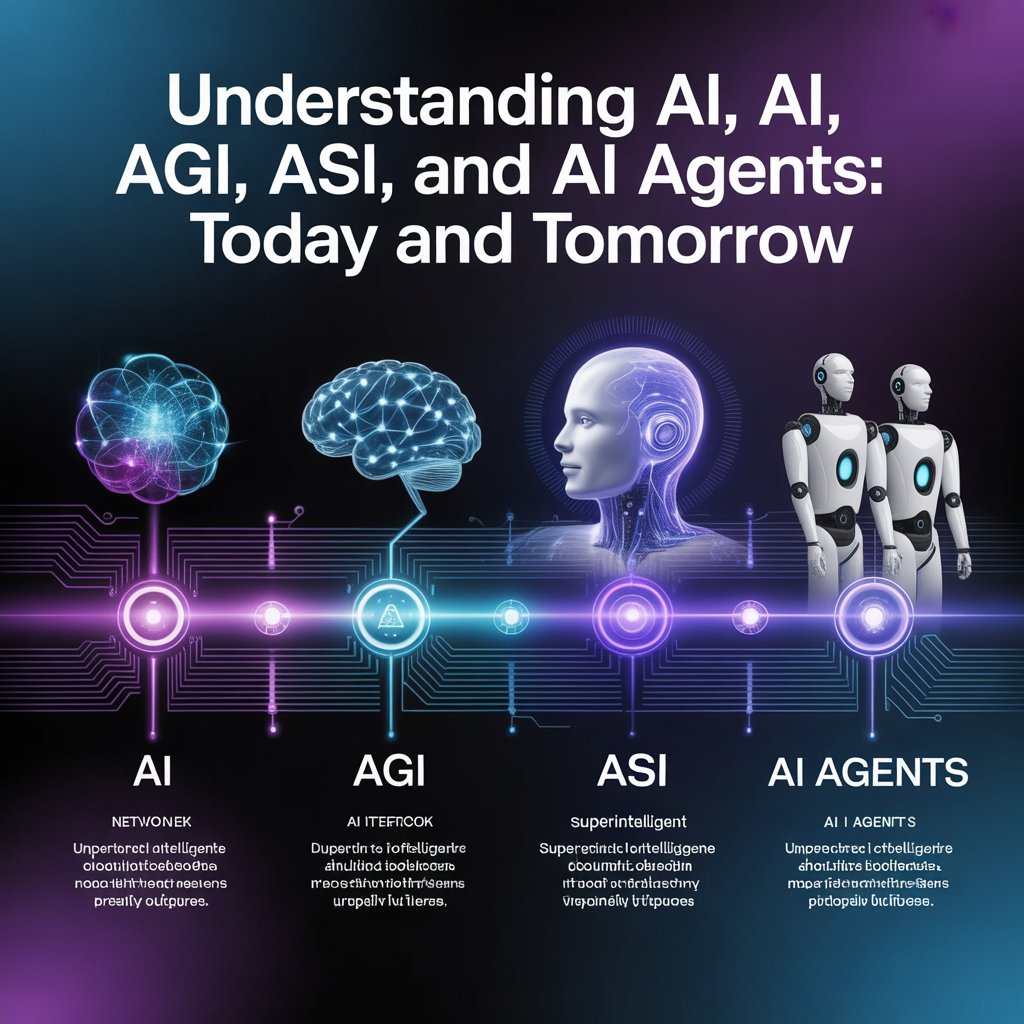 Understanding AI, AGI, ASI, and AI Agents: Today and Tomorrow